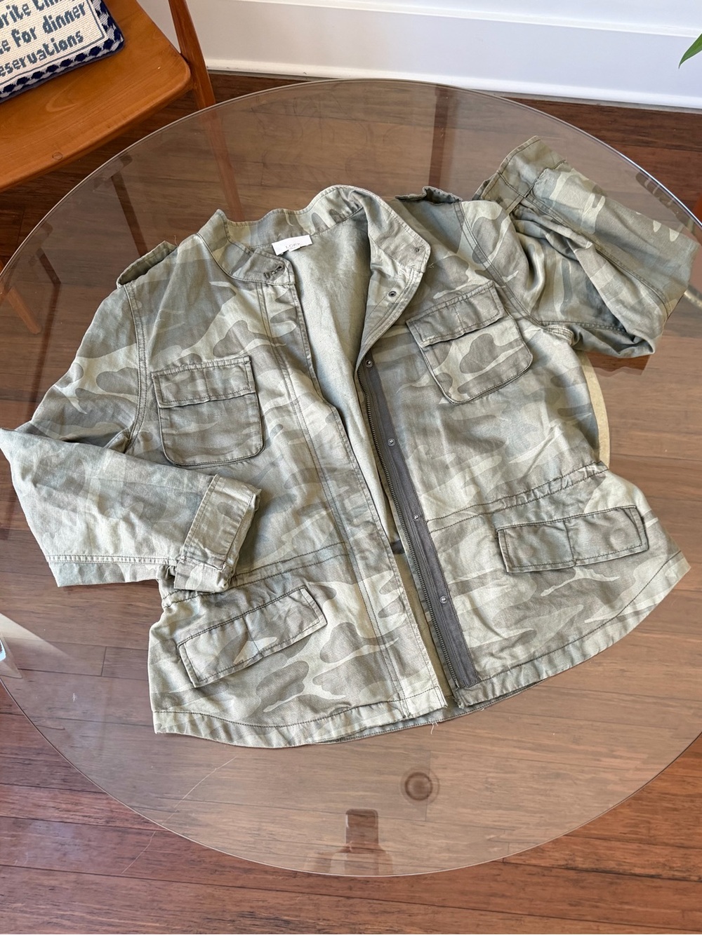 LOFT Camo Utility Cargo Jacket